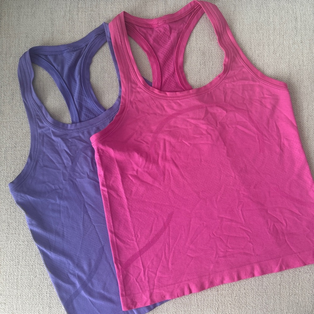 Lululemon 2-Pack Swiftly Race Length Tank size 6